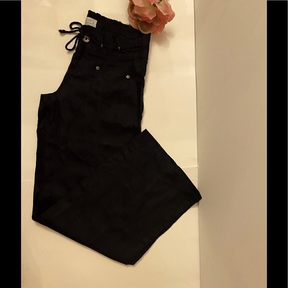 Love Tree Linen pants & jumpsuits Navy Blue Small